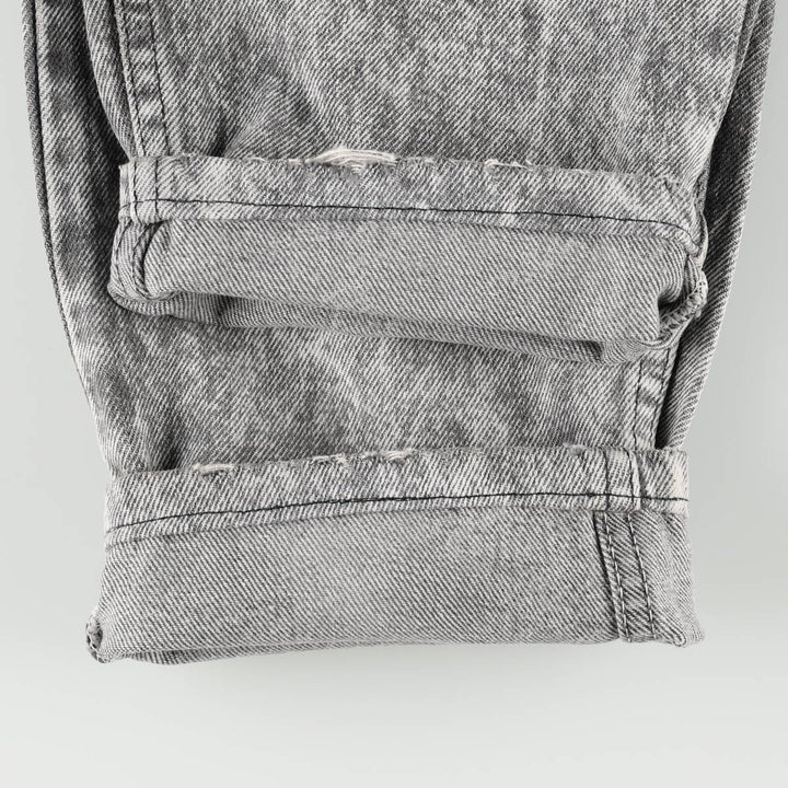 1990'S Levi's 40550 4158 Chemical Wash Tapered Denim Pants, Made in USA, Men's W32 (approx.), Vintage cotton gray type Vintage Second Hand