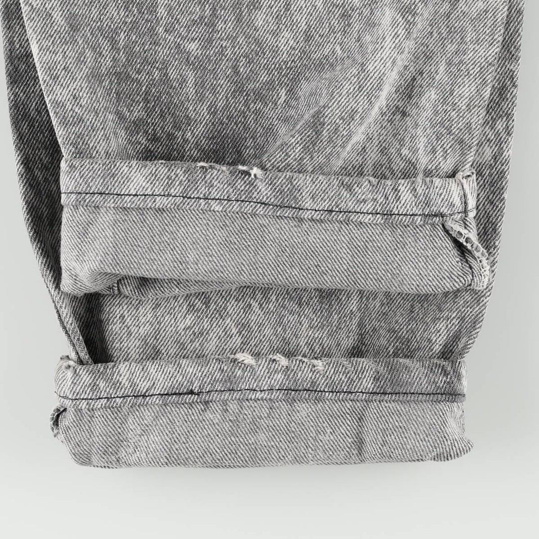 1990'S Levi's 40550 4158 Chemical Wash Tapered Denim Pants, Made in USA, Men's W32 (approx.), Vintage cotton gray type Vintage Second Hand