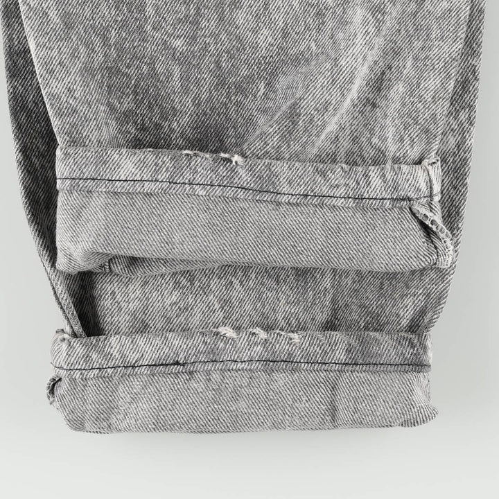 1990'S Levi's 40550 4158 Chemical Wash Tapered Denim Pants, Made in USA, Men's W32 (approx.), Vintage cotton gray type Vintage Second Hand