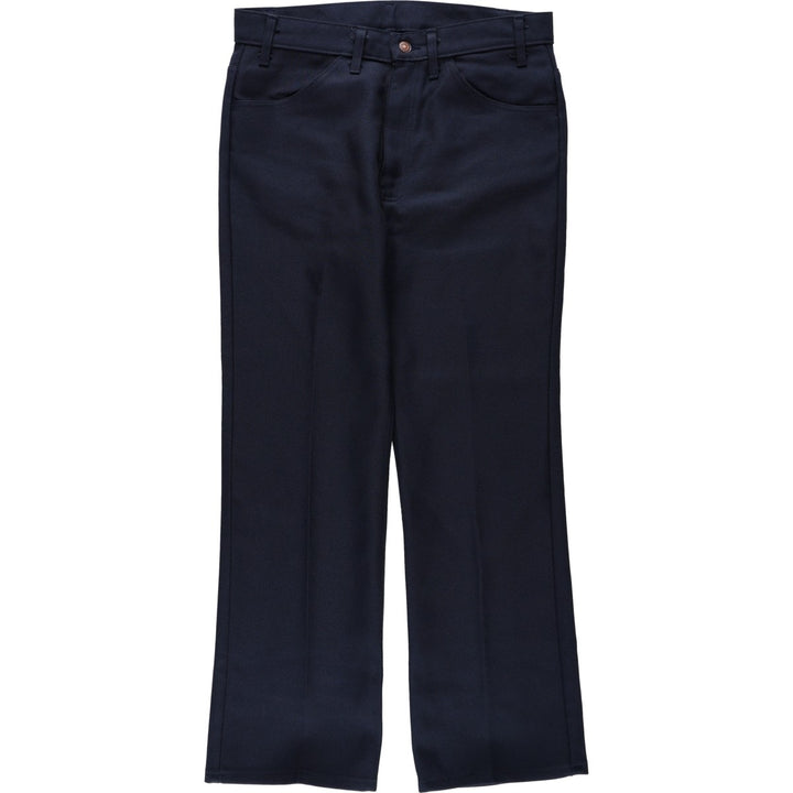 1990'S Levi's 10517-6117 slacks, made in USA, men's size W34 (approx.), vintage. polyester navy blue type Vintage Second Hand