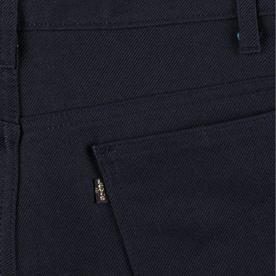 1990'S Levi's 10517-6117 slacks, made in USA, men's size W34 (approx.), vintage. polyester navy blue type Vintage Second Hand