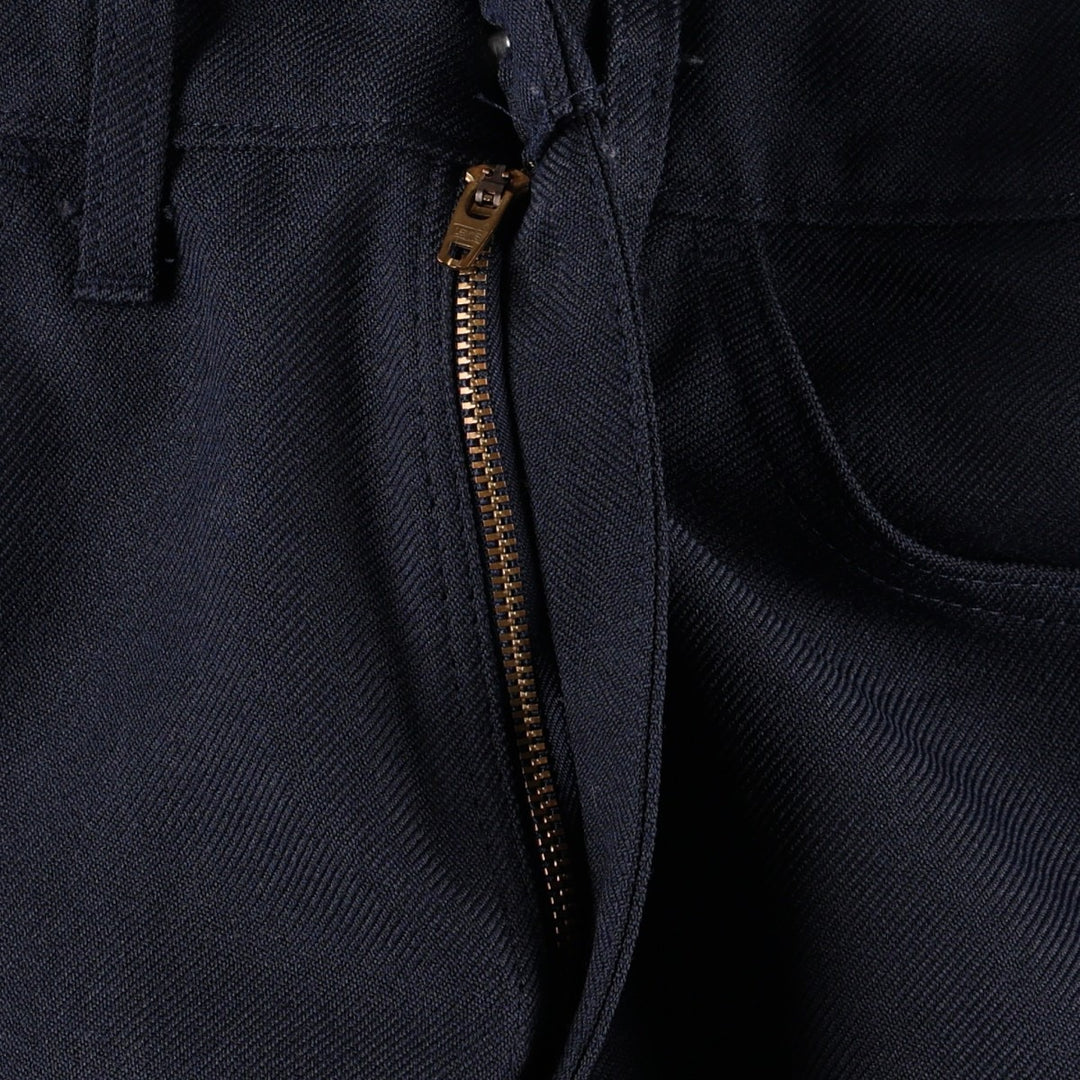 1990'S Levi's 10517-6117 slacks, made in USA, men's size W34 (approx.), vintage. polyester navy blue type Vintage Second Hand