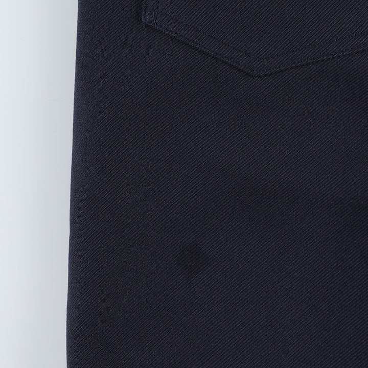 1990'S Levi's 10517-6117 slacks, made in USA, men's size W34 (approx.), vintage. polyester navy blue type Vintage Second Hand