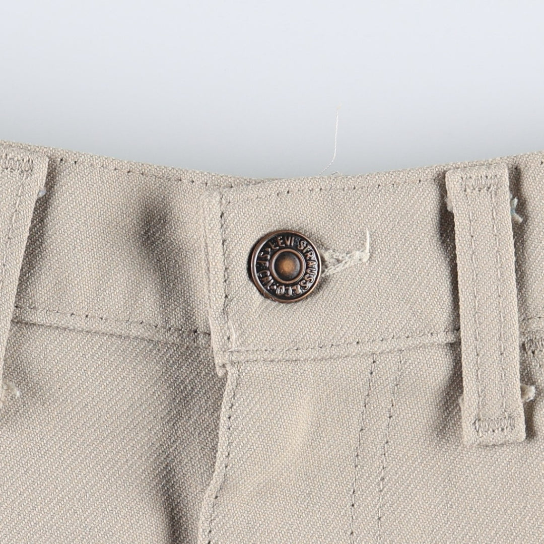 ~1980'S Levi's 10517-6122 Slacks Pants, Men's W34 (approx.), Vintage unclear Beige type Vintage Second Hand