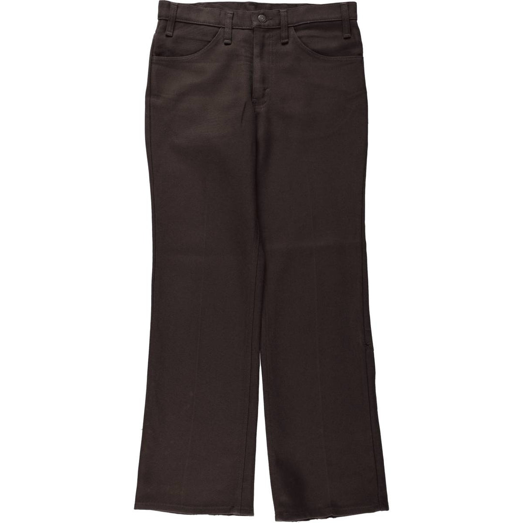 1980'S Levi's 10517-6128 Slacks Pants, Made in USA, Men's W31 (approx.), Vintage polyester brown type Vintage Second Hand