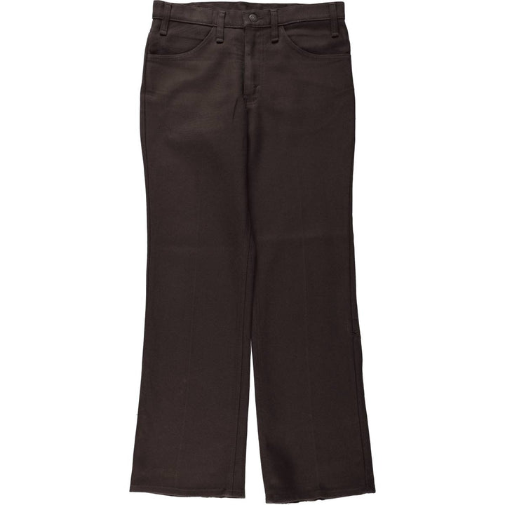 1980'S Levi's 10517-6128 Slacks Pants, Made in USA, Men's W31 (approx.), Vintage polyester brown type Vintage Second Hand