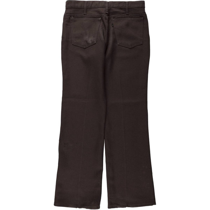 1980'S Levi's 10517-6128 Slacks Pants, Made in USA, Men's W31 (approx.), Vintage polyester brown type Vintage Second Hand