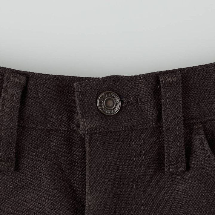 1980'S Levi's 10517-6128 Slacks Pants, Made in USA, Men's W31 (approx.), Vintage polyester brown type Vintage Second Hand