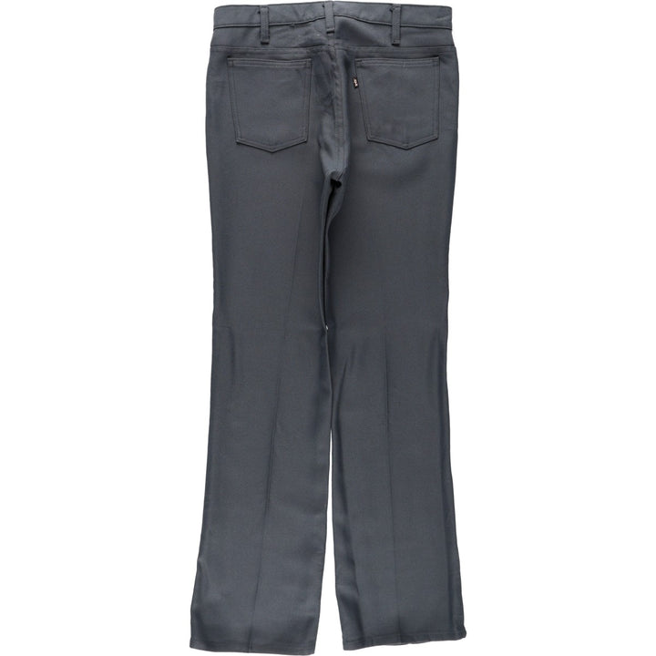 1980'S Levi's 10517-6155 Slacks Pants, Made in USA, Men's W32 (approx.), Vintage polyester gray type Vintage Second Hand
