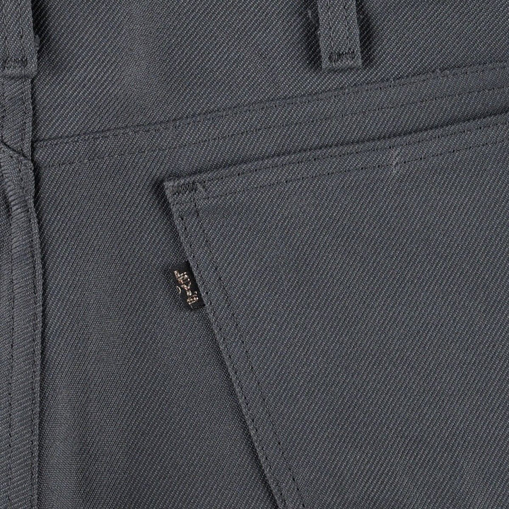 1980'S Levi's 10517-6155 Slacks Pants, Made in USA, Men's W32 (approx.), Vintage polyester gray type Vintage Second Hand
