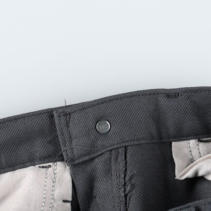1980'S Levi's 10517-6155 Slacks Pants, Made in USA, Men's W32 (approx.), Vintage polyester gray type Vintage Second Hand