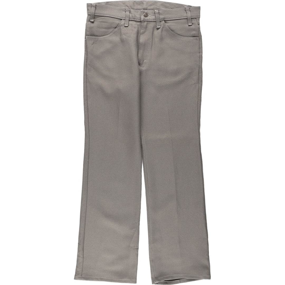 1990'S Levi's 10517-6126 Slacks Pants, Made in USA, Men's W33 (approx.), Vintage polyester Khaki type Vintage Second Hand