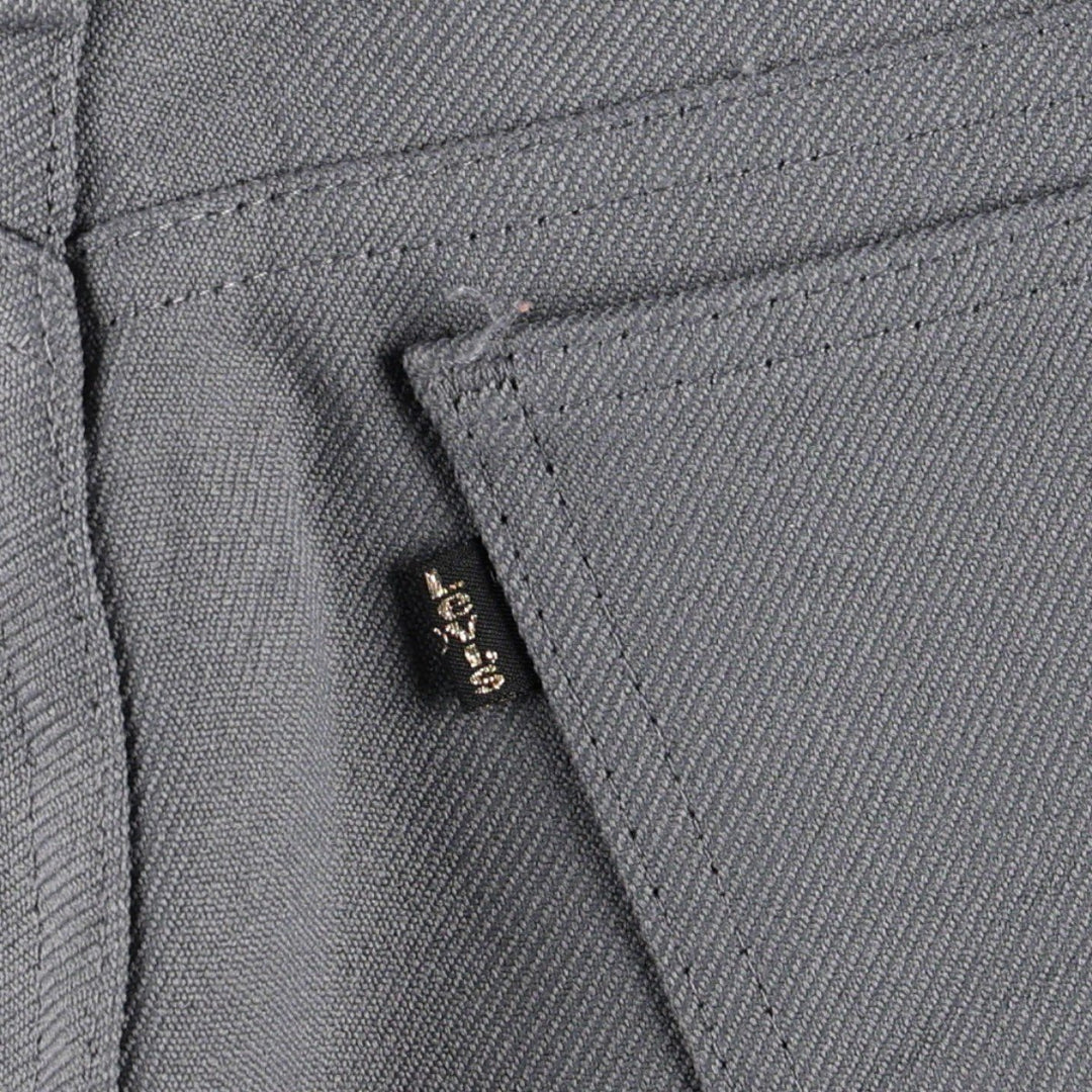 1980'S Levi's 10517-6154 Slacks Pants, Made in USA, Men's W32 (approx.), Vintage polyester gray type Vintage Second Hand