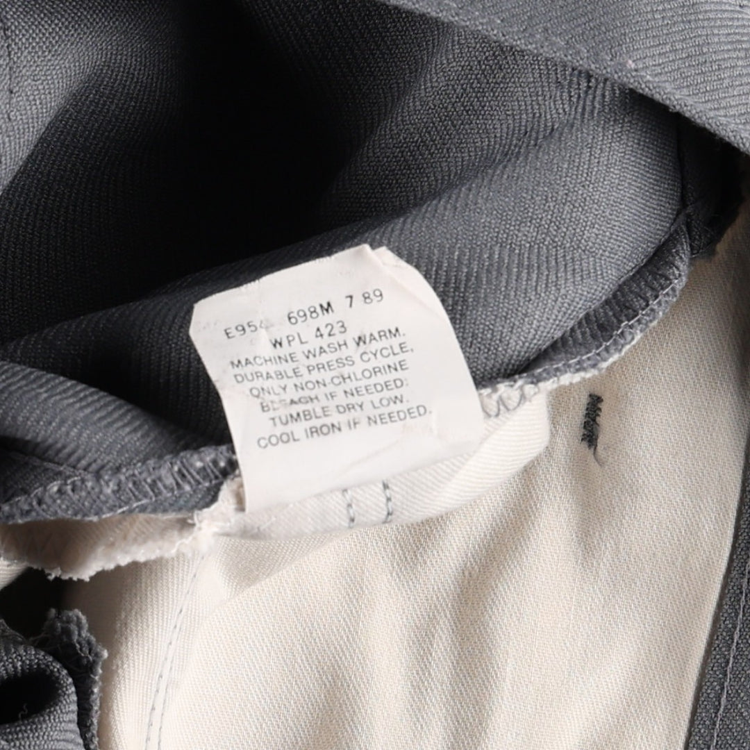 1980'S Levi's 10517-6154 Slacks Pants, Made in USA, Men's W32 (approx.), Vintage polyester gray type Vintage Second Hand