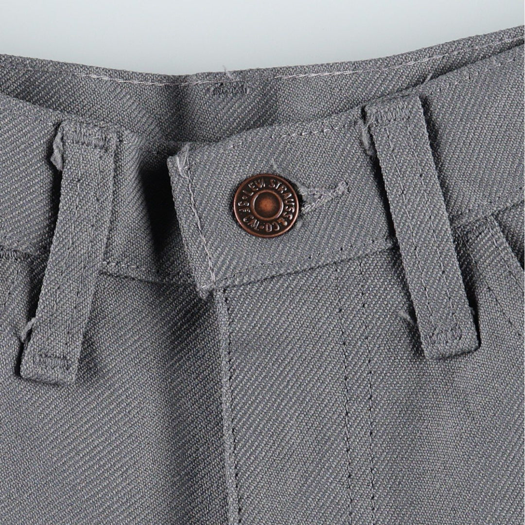 1980'S Levi's 10517-6154 Slacks Pants, Made in USA, Men's W32 (approx.), Vintage polyester gray type Vintage Second Hand