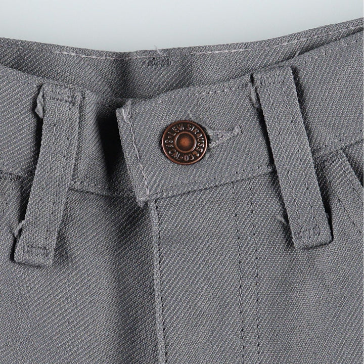 1980'S Levi's 10517-6154 Slacks Pants, Made in USA, Men's W32 (approx.), Vintage polyester gray type Vintage Second Hand