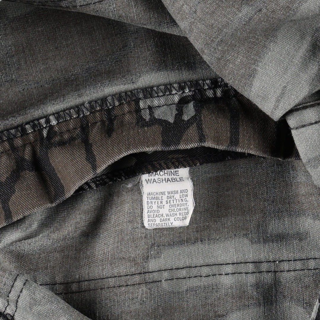 1990'S Civilian Camouflage Pattern Treebark Camo Military Baker Pants Men's W37 (approx.) Vintage unclear brown type Vintage Second Hand