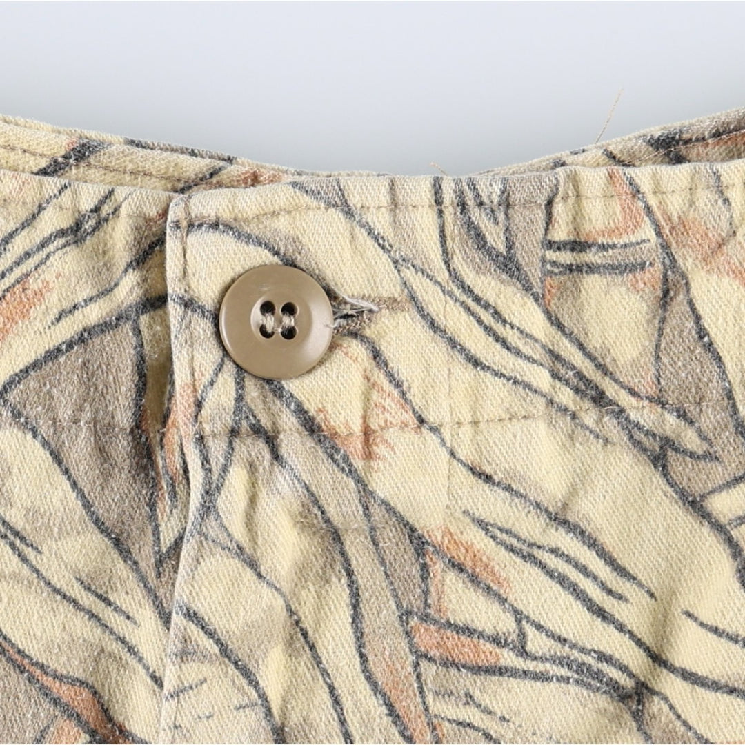 1990'S Civilian CAMCO Camouflage Pattern Cornfield Camo Military Cargo Pants, Made in USA, Men's W36 (approx.), Vintage cotton Beige type Vintage Second Hand