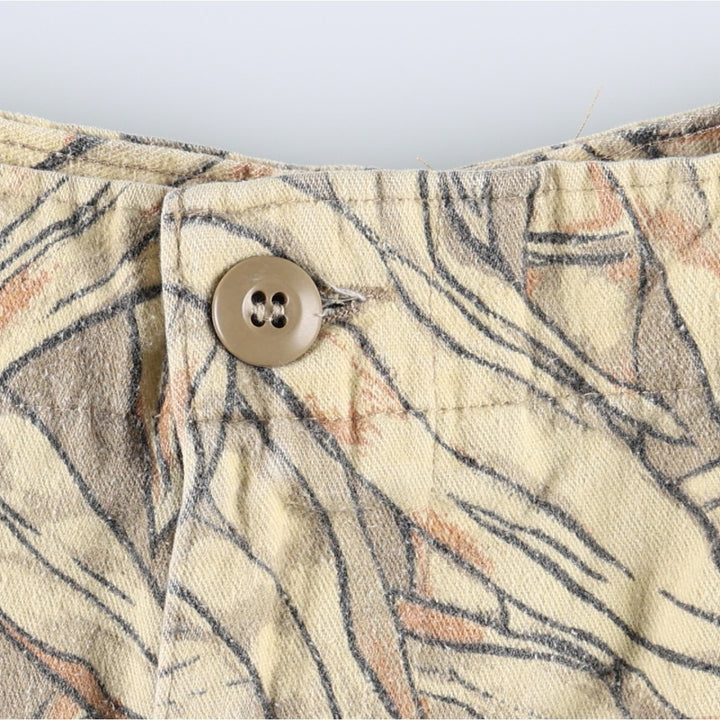 1990'S Civilian CAMCO Camouflage Pattern Cornfield Camo Military Cargo Pants, Made in USA, Men's W36 (approx.), Vintage cotton Beige type Vintage Second Hand
