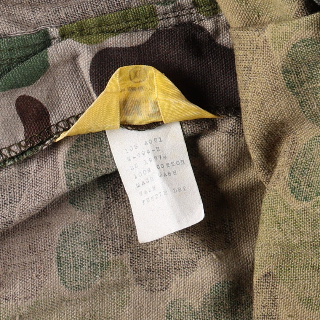 70'S Big Size Civilian RANGER Camouflage Pattern Duck Hunter Camo Military Baker Pants Men's W42 Equivalent Vintage cotton brown type Vintage Second Hand