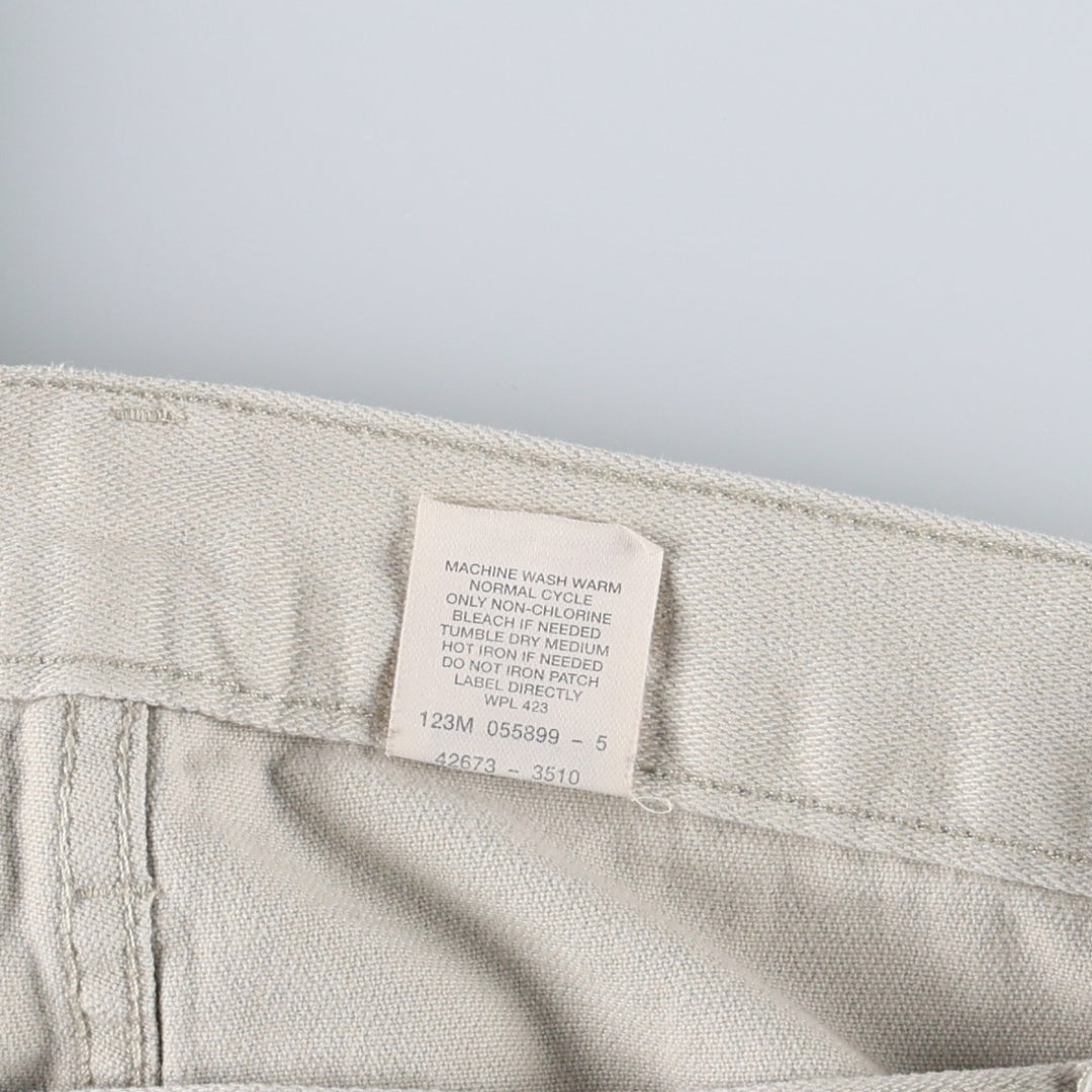 1990'S Levi's Silver Tab L2 Cotton Pants, Men's Size W36 (approx.), Vintage cotton Beige type Vintage Second Hand