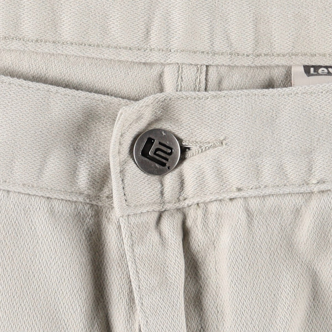 1990'S Levi's Silver Tab L2 Cotton Pants, Men's Size W36 (approx.), Vintage cotton Beige type Vintage Second Hand