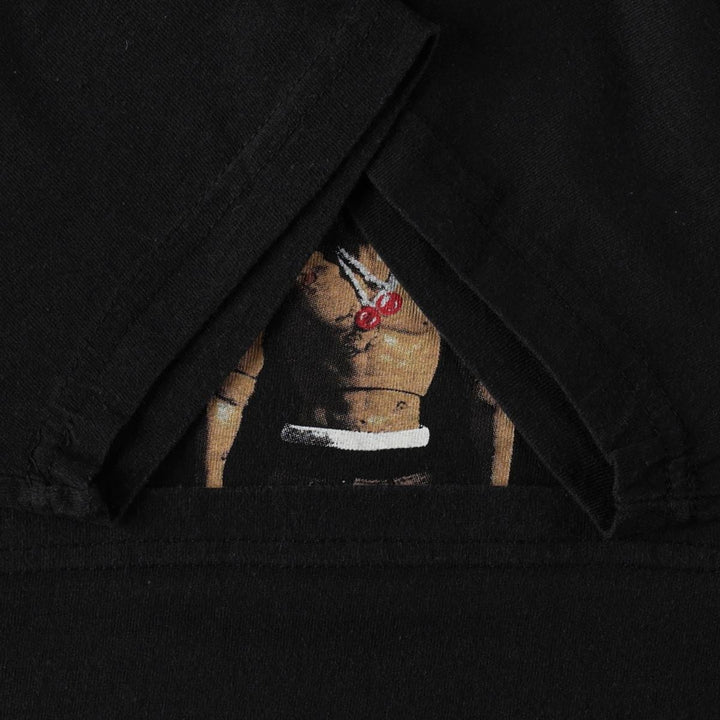 Travis Scott rap t-shirt, men's size S. unclear black type Vintage Second Hand