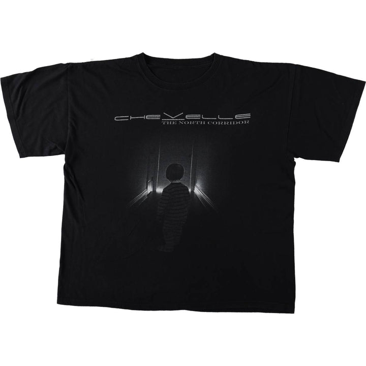 CHEVELLE Printed Band T-Shirt, Band Tee, Ambiguous, Men's XL equivalent, Crew Neck, Short Sleeve, Rock unclear black type Vintage Second Hand