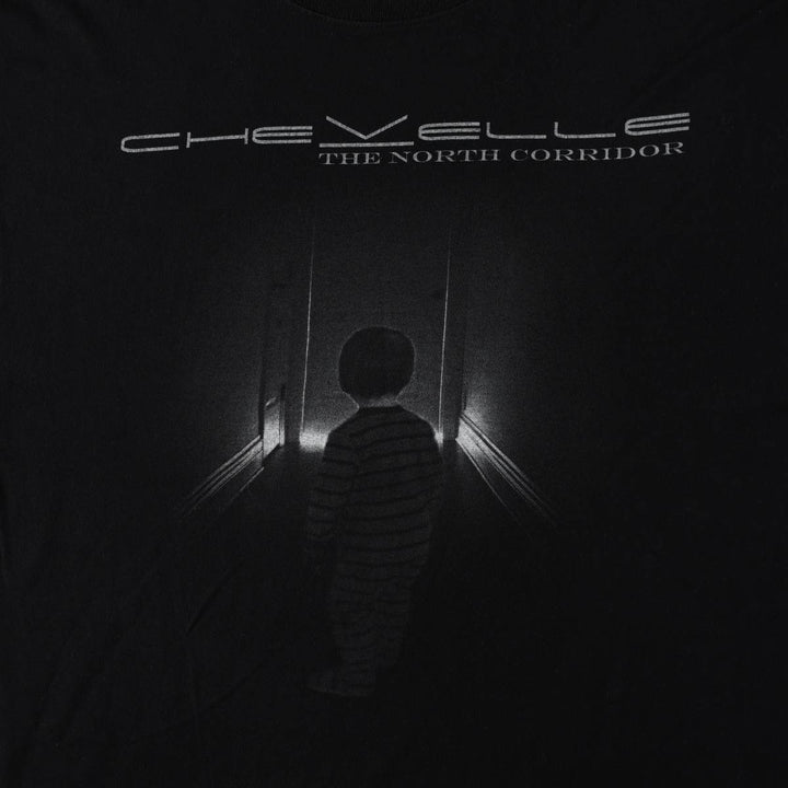 CHEVELLE Printed Band T-Shirt, Band Tee, Ambiguous, Men's XL equivalent, Crew Neck, Short Sleeve, Rock unclear black type Vintage Second Hand
