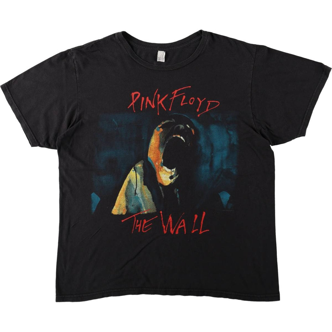 PINK FLOYD Pink Floyd Band T-shirt Band T Men's L size unclear black type Vintage Second Hand