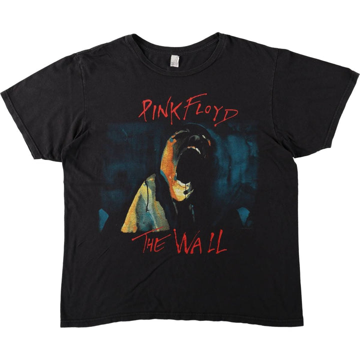 PINK FLOYD Pink Floyd Band T-shirt Band T Men's L size unclear black type Vintage Second Hand