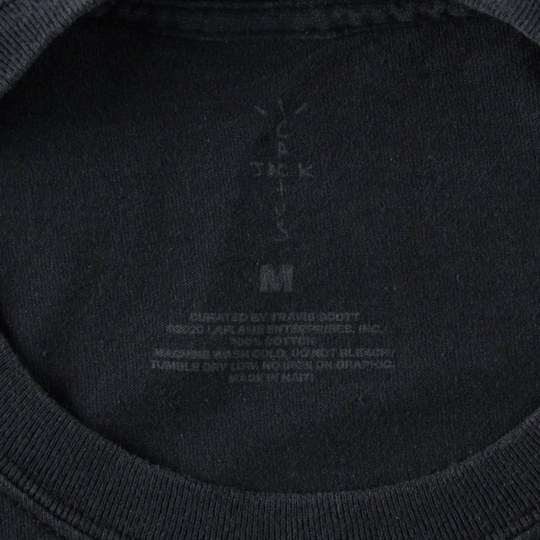 Cactus Jack Travis Scott Rap T-Shirt (Men's Size M) cotton black type Vintage Second Hand