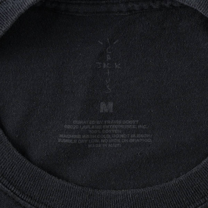 Cactus Jack Travis Scott Rap T-Shirt (Men's Size M) cotton black type Vintage Second Hand