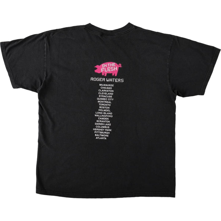 90'S TULTEX Roger Waters Band T-Shirt, Made in Jamaica, Men's XL (approx.) cotton black type Vintage Second Hand