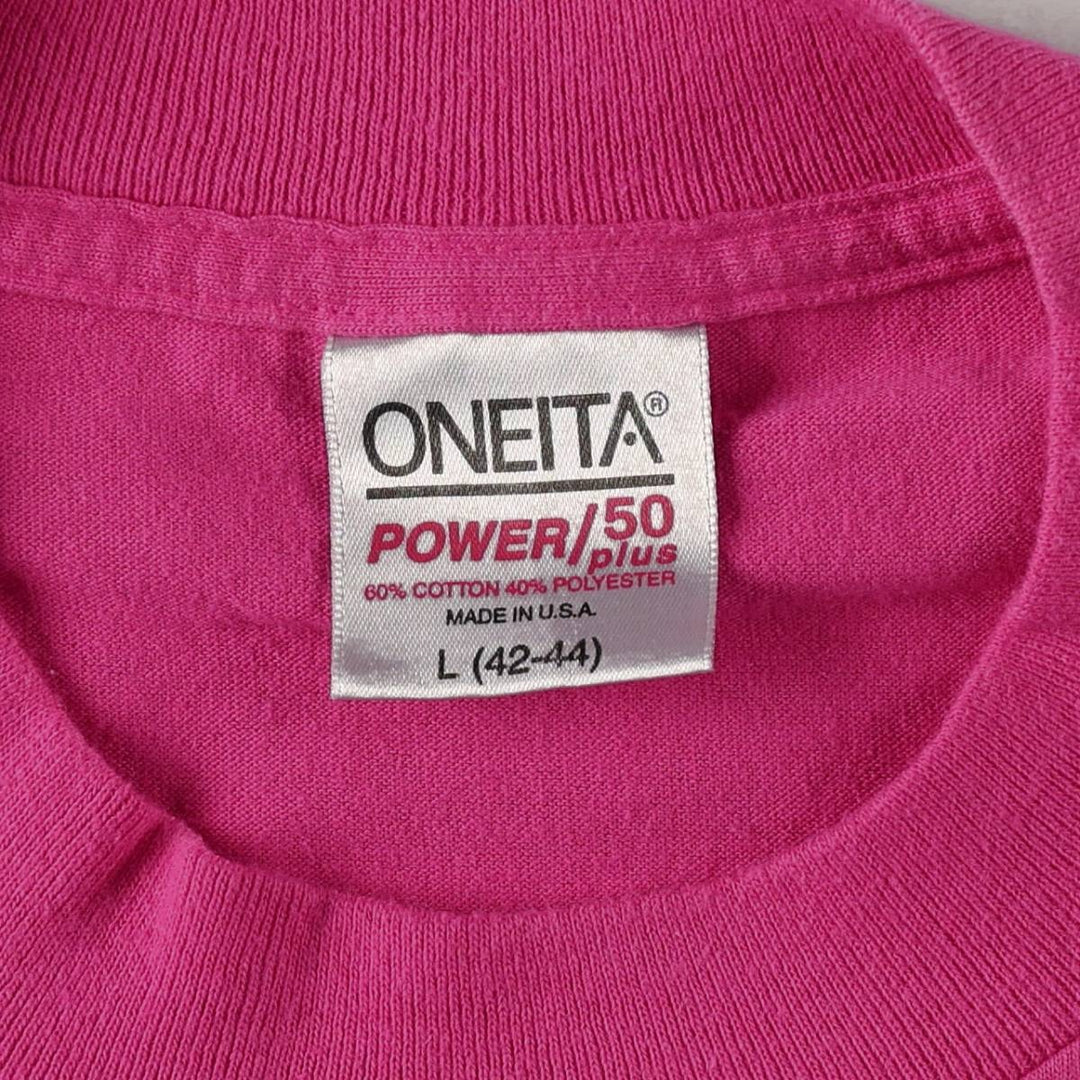 90'S Ramones Band T-Shirt, Made in USA, Men's Size L (approx.), Vintage cotton pink type Vintage Second Hand