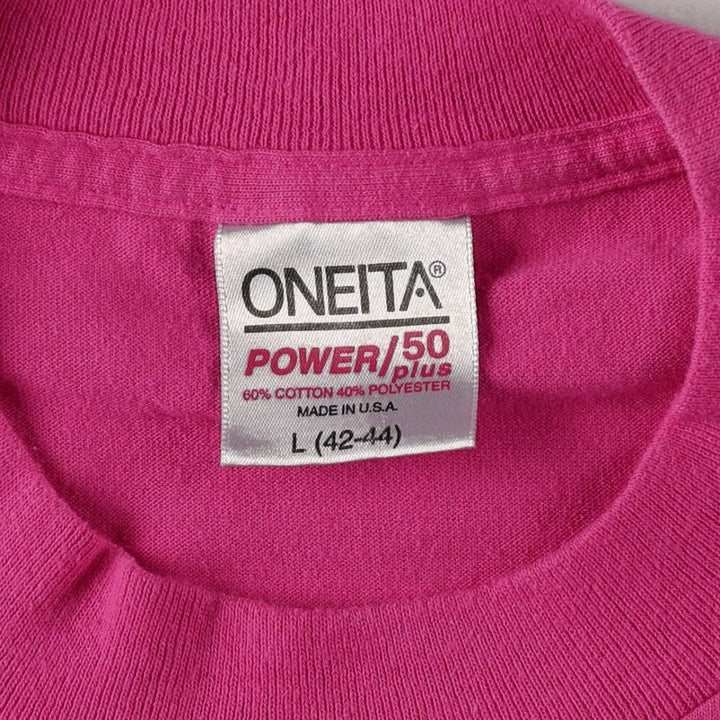 90'S Ramones Band T-Shirt, Made in USA, Men's Size L (approx.), Vintage cotton pink type Vintage Second Hand