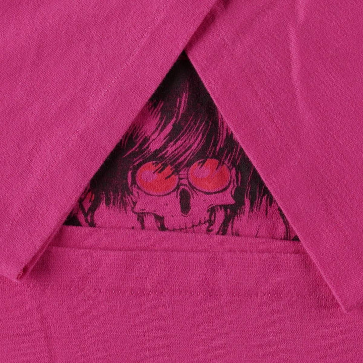 90'S Ramones Band T-Shirt, Made in USA, Men's Size L (approx.), Vintage cotton pink type Vintage Second Hand