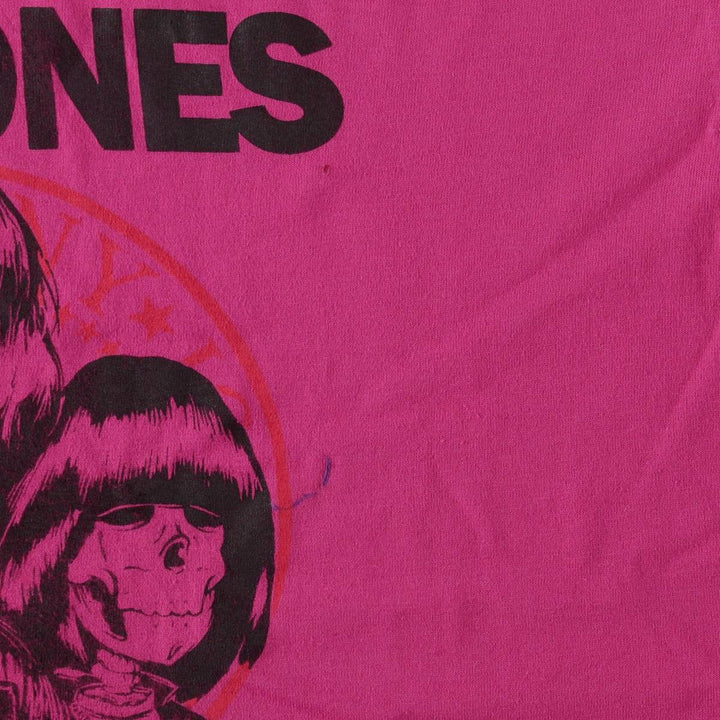 90'S Ramones Band T-Shirt, Made in USA, Men's Size L (approx.), Vintage cotton pink type Vintage Second Hand