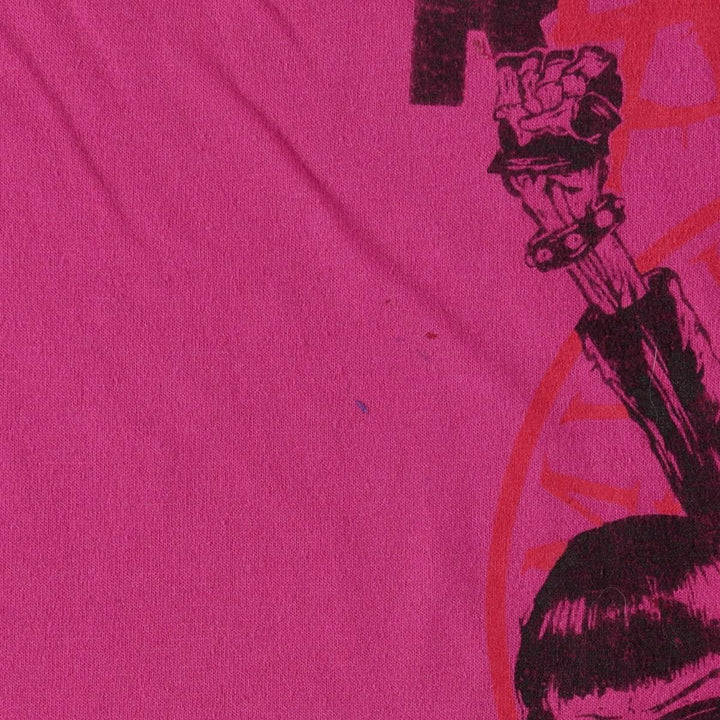 90'S Ramones Band T-Shirt, Made in USA, Men's Size L (approx.), Vintage cotton pink type Vintage Second Hand