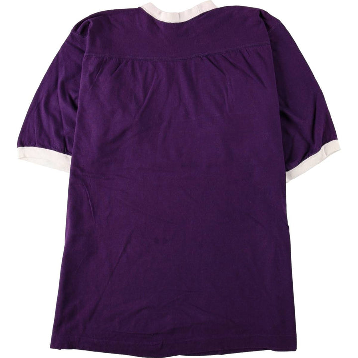 ~90'S Balfour College Ringer T-Shirt, Men's Size L (Equivalent), Vintage cotton purple type Vintage Second Hand