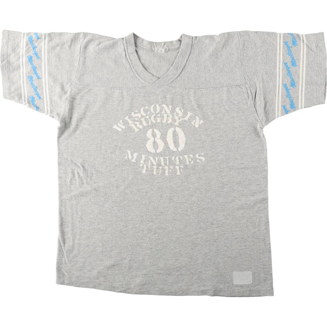 Printed sports t-shirt, men's size M. unclear gray type Vintage Second Hand