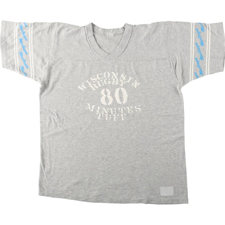 Printed sports t-shirt, men's size M. unclear gray type Vintage Second Hand
