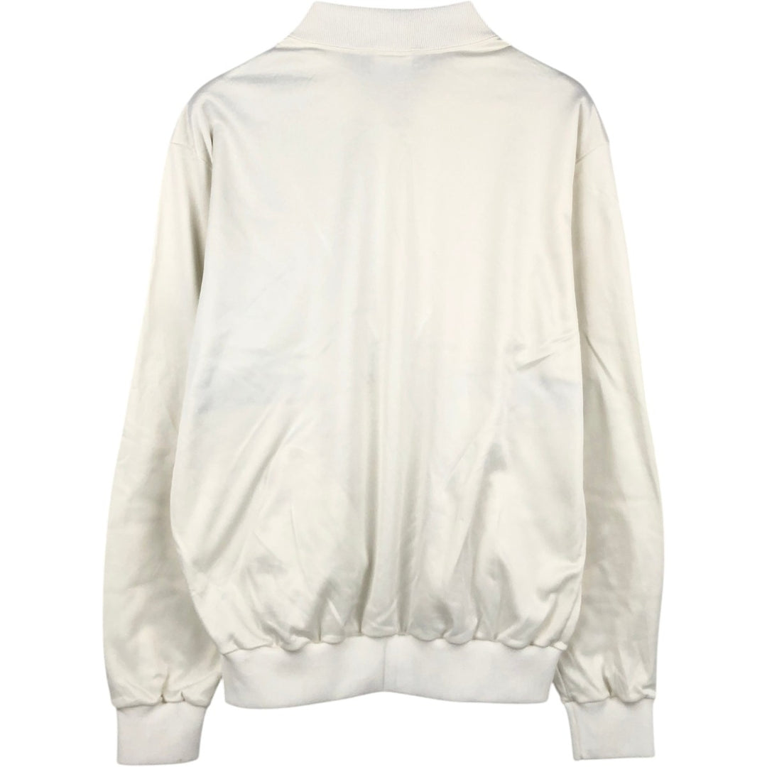 80'S Adidas Trefoil Logo Patchwork Track Jacket, Made in USA, Men's Size L (approx.), Vintage polyester white type Vintage Second Hand
