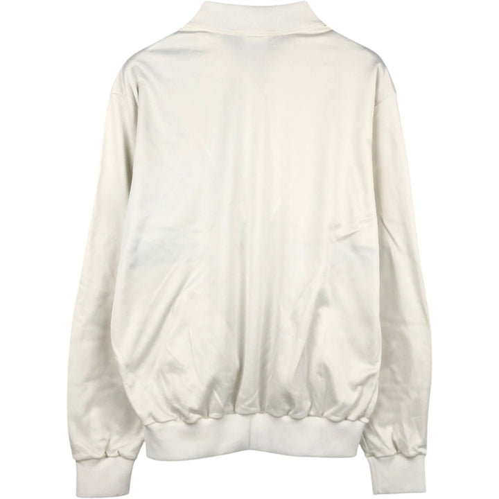 80'S Adidas Trefoil Logo Patchwork Track Jacket, Made in USA, Men's Size L (approx.), Vintage polyester white type Vintage Second Hand