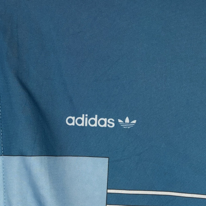 80'S Adidas Trefoil Logo Patchwork Track Jacket, Made in USA, Men's Size L (approx.), Vintage polyester white type Vintage Second Hand