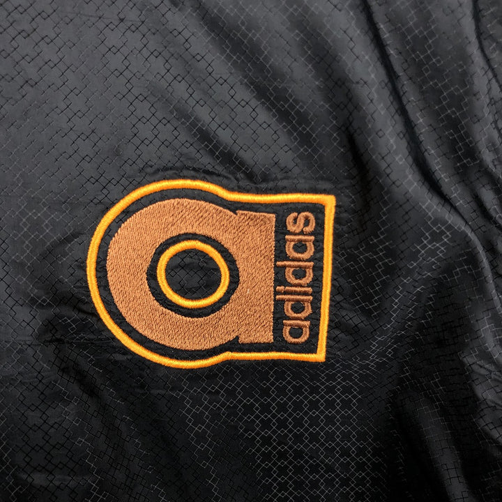 00'S adidas jersey hoodie track jacket men's size L polyester black type Vintage Second Hand