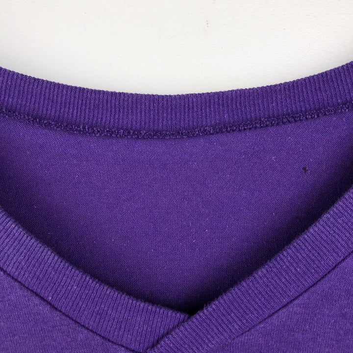 ~90'S Champion V-neck 5/8 sleeve football t-shirt, Made in USA, Men's size M equivalent, Vintage unclear purple type Vintage Second Hand