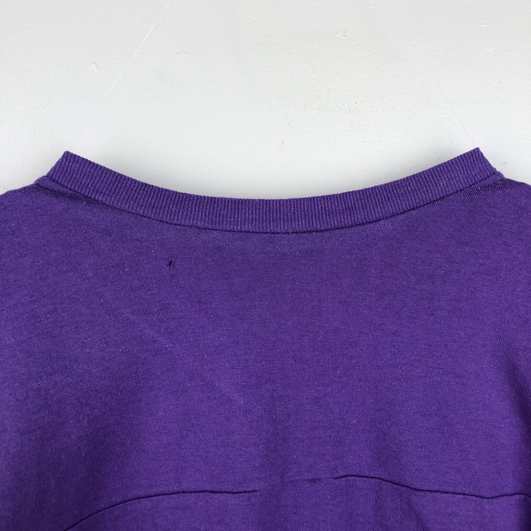 ~90'S Champion V-neck 5/8 sleeve football t-shirt, Made in USA, Men's size M equivalent, Vintage unclear purple type Vintage Second Hand