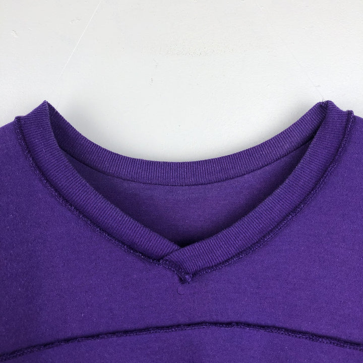 ~90'S Champion V-neck 5/8 sleeve football t-shirt, Made in USA, Men's size M equivalent, Vintage unclear purple type Vintage Second Hand