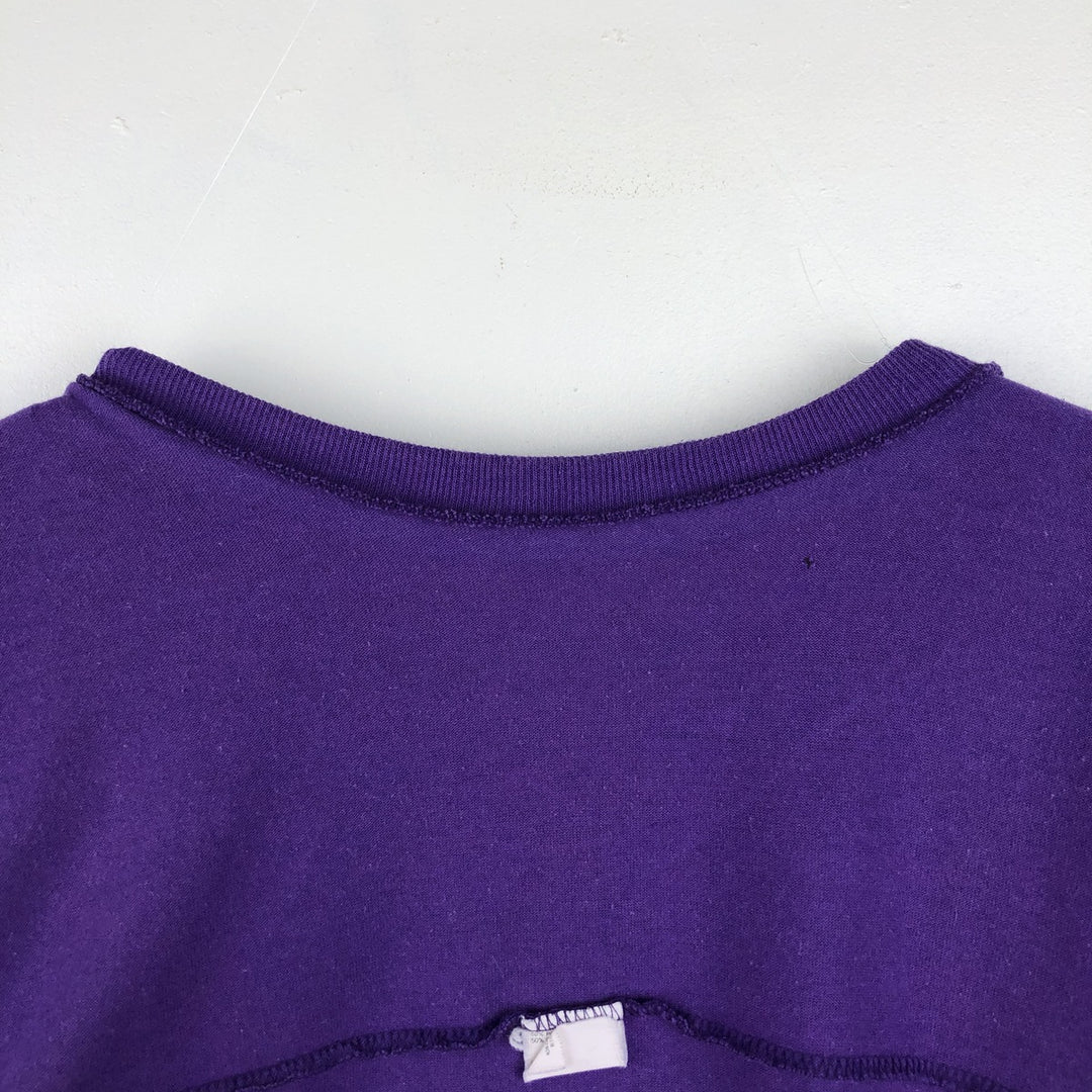 ~90'S Champion V-neck 5/8 sleeve football t-shirt, Made in USA, Men's size M equivalent, Vintage unclear purple type Vintage Second Hand